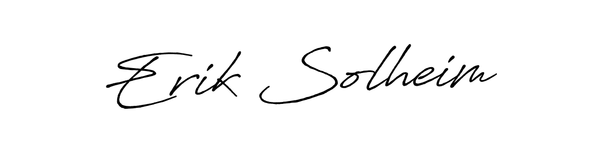 How to make Erik Solheim name signature. Use Antro_Vectra_Bolder style for creating short signs online. This is the latest handwritten sign. Erik Solheim signature style 7 images and pictures png