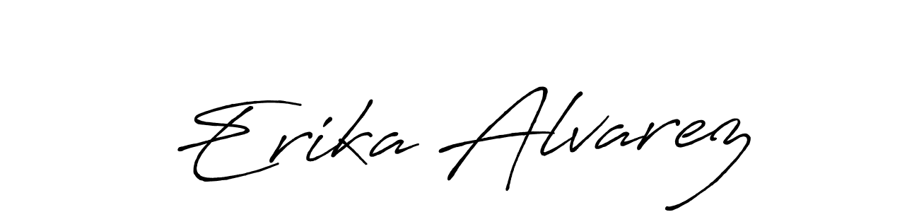 Use a signature maker to create a handwritten signature online. With this signature software, you can design (Antro_Vectra_Bolder) your own signature for name Erika Alvarez. Erika Alvarez signature style 7 images and pictures png