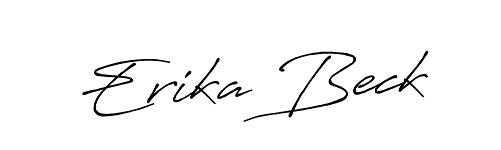 Make a beautiful signature design for name Erika Beck. With this signature (Antro_Vectra_Bolder) style, you can create a handwritten signature for free. Erika Beck signature style 7 images and pictures png