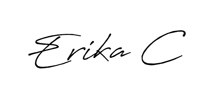 It looks lik you need a new signature style for name Erika C. Design unique handwritten (Antro_Vectra_Bolder) signature with our free signature maker in just a few clicks. Erika C signature style 7 images and pictures png