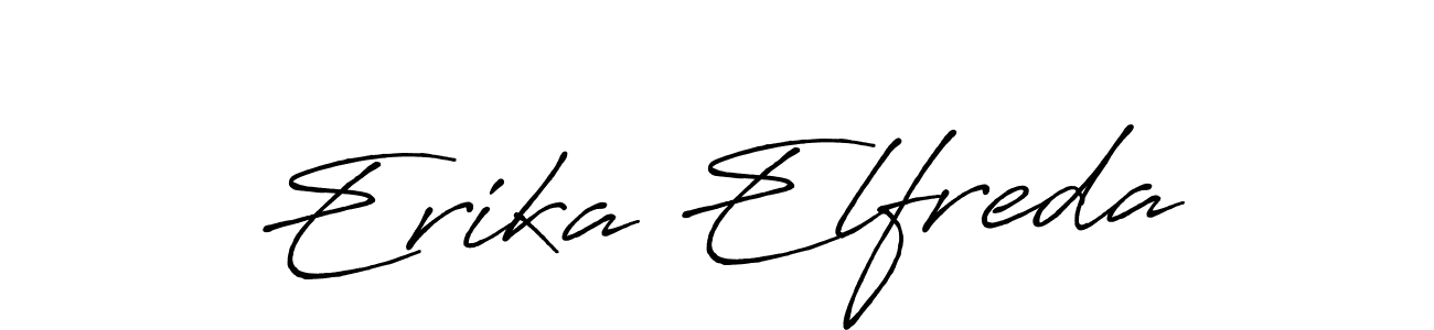 Best and Professional Signature Style for Erika Elfreda. Antro_Vectra_Bolder Best Signature Style Collection. Erika Elfreda signature style 7 images and pictures png