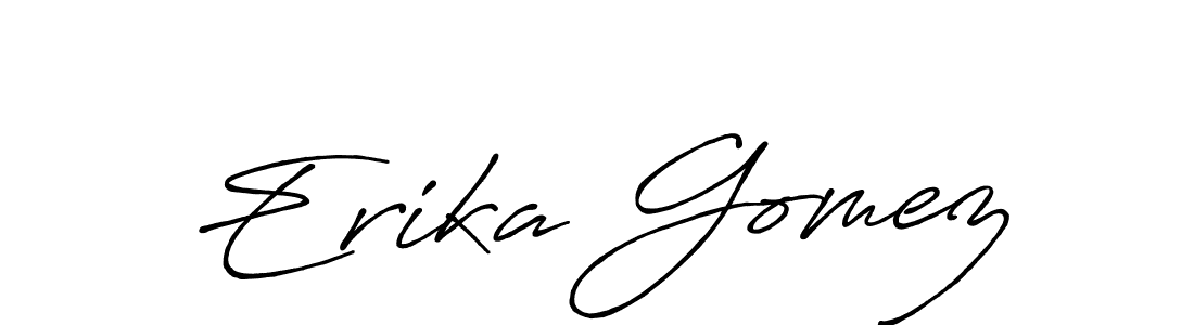 Design your own signature with our free online signature maker. With this signature software, you can create a handwritten (Antro_Vectra_Bolder) signature for name Erika Gomez. Erika Gomez signature style 7 images and pictures png