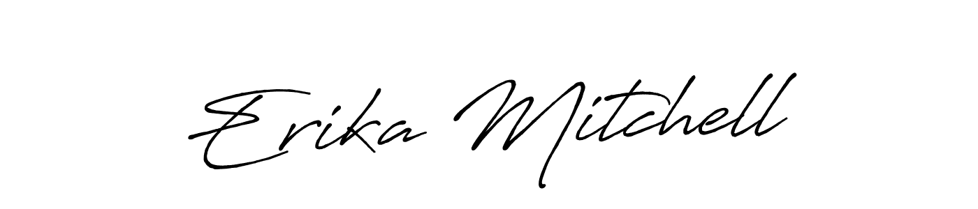 The best way (Antro_Vectra_Bolder) to make a short signature is to pick only two or three words in your name. The name Erika Mitchell include a total of six letters. For converting this name. Erika Mitchell signature style 7 images and pictures png