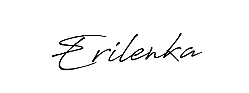 Make a beautiful signature design for name Erilenka. With this signature (Antro_Vectra_Bolder) style, you can create a handwritten signature for free. Erilenka signature style 7 images and pictures png