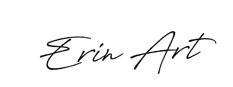 Erin Art stylish signature style. Best Handwritten Sign (Antro_Vectra_Bolder) for my name. Handwritten Signature Collection Ideas for my name Erin Art. Erin Art signature style 7 images and pictures png