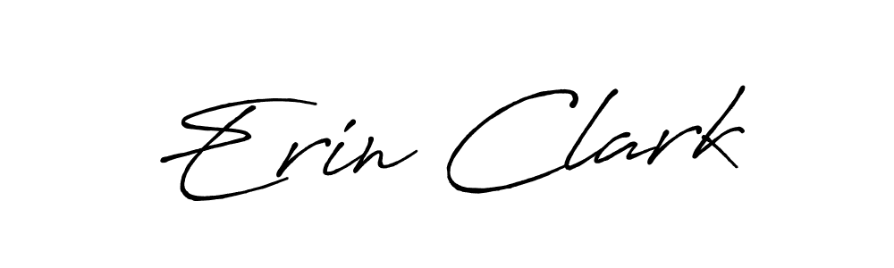 How to make Erin Clark name signature. Use Antro_Vectra_Bolder style for creating short signs online. This is the latest handwritten sign. Erin Clark signature style 7 images and pictures png