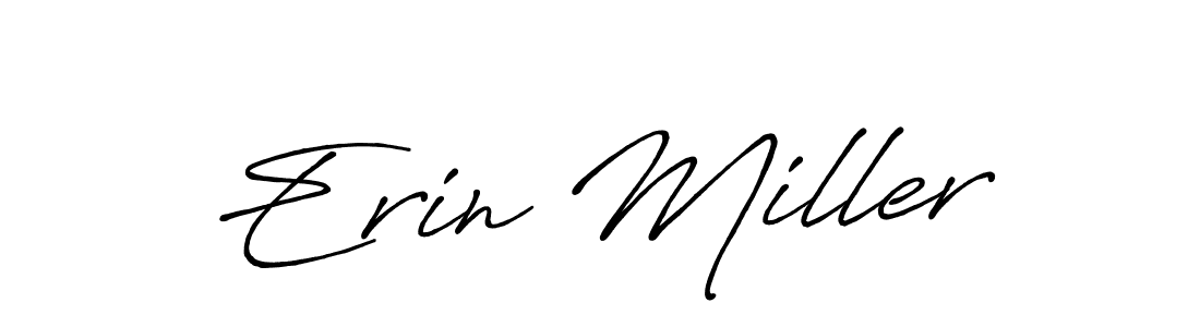 Design your own signature with our free online signature maker. With this signature software, you can create a handwritten (Antro_Vectra_Bolder) signature for name Erin Miller. Erin Miller signature style 7 images and pictures png