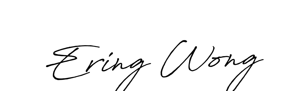 Similarly Antro_Vectra_Bolder is the best handwritten signature design. Signature creator online .You can use it as an online autograph creator for name Ering Wong. Ering Wong signature style 7 images and pictures png