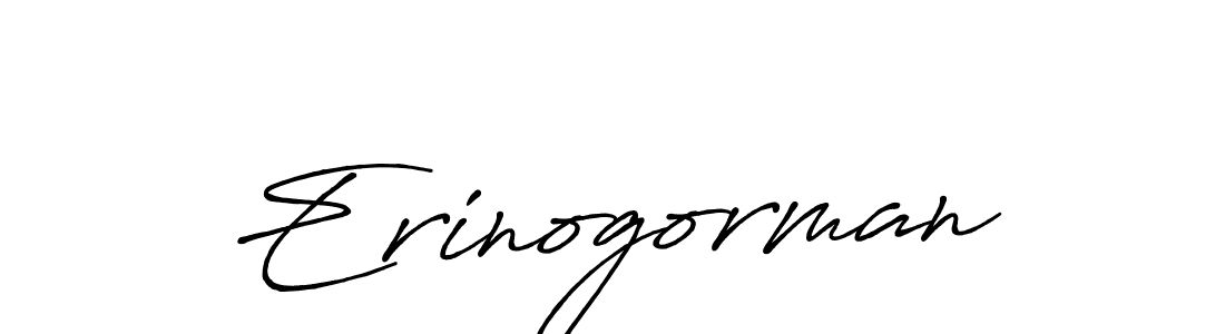 Make a beautiful signature design for name Erinogorman. With this signature (Antro_Vectra_Bolder) style, you can create a handwritten signature for free. Erinogorman signature style 7 images and pictures png