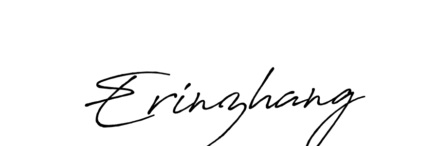 Also we have Erinzhang name is the best signature style. Create professional handwritten signature collection using Antro_Vectra_Bolder autograph style. Erinzhang signature style 7 images and pictures png