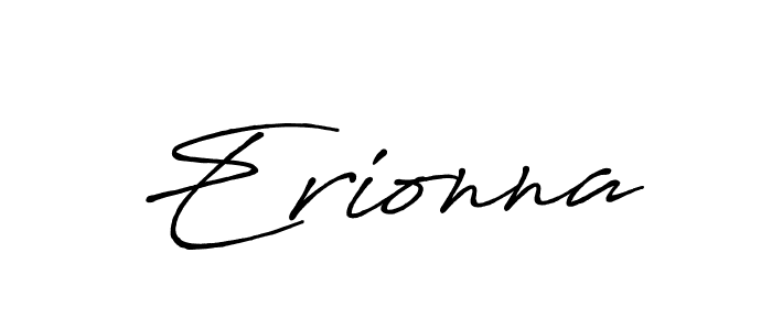 Erionna stylish signature style. Best Handwritten Sign (Antro_Vectra_Bolder) for my name. Handwritten Signature Collection Ideas for my name Erionna. Erionna signature style 7 images and pictures png