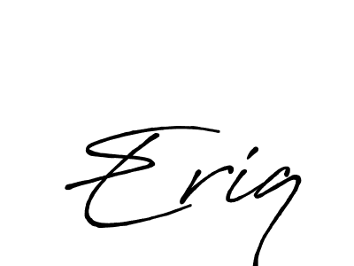 Eriq stylish signature style. Best Handwritten Sign (Antro_Vectra_Bolder) for my name. Handwritten Signature Collection Ideas for my name Eriq. Eriq signature style 7 images and pictures png