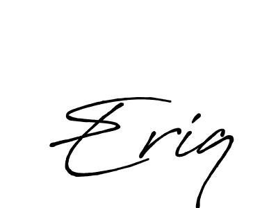 Best and Professional Signature Style for Eriq. Antro_Vectra_Bolder Best Signature Style Collection. Eriq signature style 7 images and pictures png
