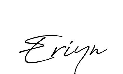 Eriyn stylish signature style. Best Handwritten Sign (Antro_Vectra_Bolder) for my name. Handwritten Signature Collection Ideas for my name Eriyn. Eriyn signature style 7 images and pictures png