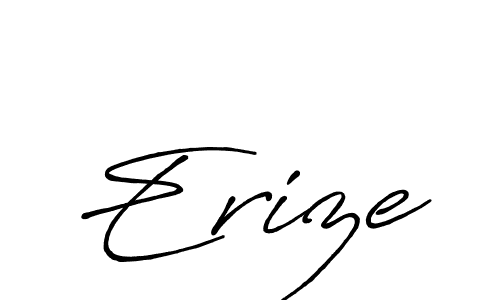 The best way (Antro_Vectra_Bolder) to make a short signature is to pick only two or three words in your name. The name Erize include a total of six letters. For converting this name. Erize signature style 7 images and pictures png