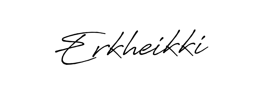 How to make Erkheikki name signature. Use Antro_Vectra_Bolder style for creating short signs online. This is the latest handwritten sign. Erkheikki signature style 7 images and pictures png
