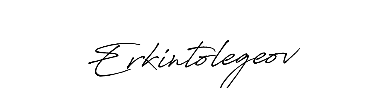 Design your own signature with our free online signature maker. With this signature software, you can create a handwritten (Antro_Vectra_Bolder) signature for name Erkintolegeov. Erkintolegeov signature style 7 images and pictures png