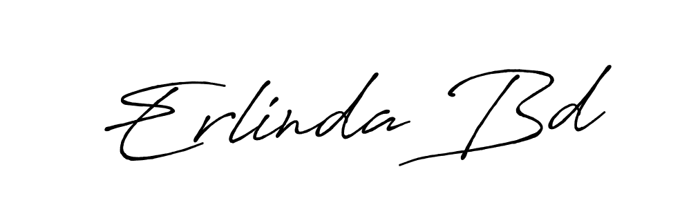 Erlinda Bd stylish signature style. Best Handwritten Sign (Antro_Vectra_Bolder) for my name. Handwritten Signature Collection Ideas for my name Erlinda Bd. Erlinda Bd signature style 7 images and pictures png