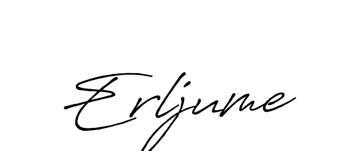 Make a short Erljume signature style. Manage your documents anywhere anytime using Antro_Vectra_Bolder. Create and add eSignatures, submit forms, share and send files easily. Erljume signature style 7 images and pictures png