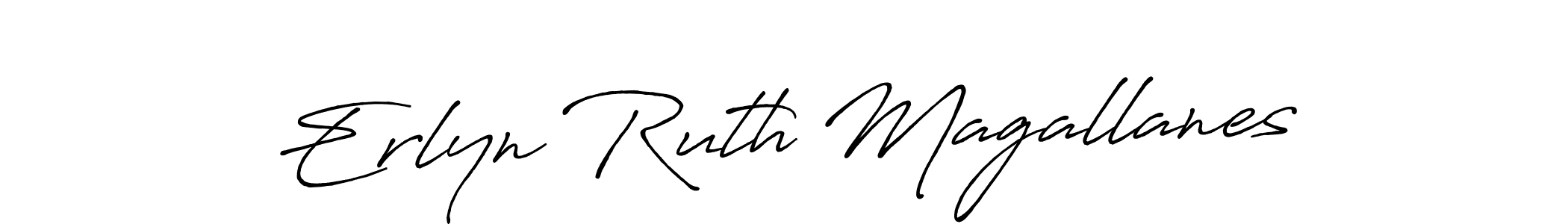 if you are searching for the best signature style for your name Erlyn Ruth Magallanes. so please give up your signature search. here we have designed multiple signature styles  using Antro_Vectra_Bolder. Erlyn Ruth Magallanes signature style 7 images and pictures png