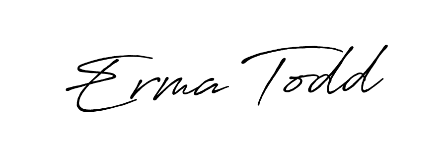 It looks lik you need a new signature style for name Erma Todd. Design unique handwritten (Antro_Vectra_Bolder) signature with our free signature maker in just a few clicks. Erma Todd signature style 7 images and pictures png