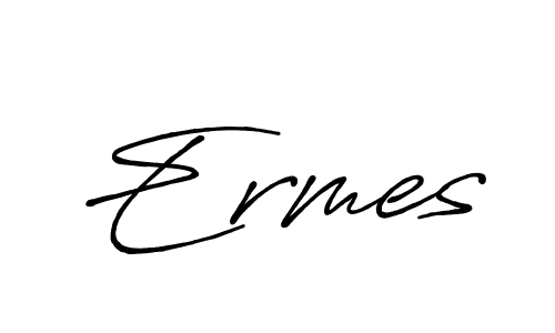 How to make Ermes signature? Antro_Vectra_Bolder is a professional autograph style. Create handwritten signature for Ermes name. Ermes signature style 7 images and pictures png