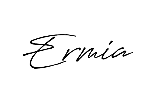 Make a beautiful signature design for name Ermia. With this signature (Antro_Vectra_Bolder) style, you can create a handwritten signature for free. Ermia signature style 7 images and pictures png