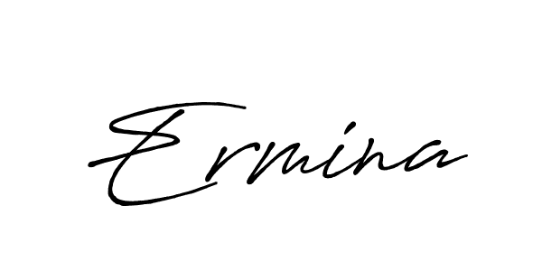 Also we have Ermina name is the best signature style. Create professional handwritten signature collection using Antro_Vectra_Bolder autograph style. Ermina signature style 7 images and pictures png