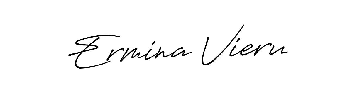 How to make Ermina Vieru signature? Antro_Vectra_Bolder is a professional autograph style. Create handwritten signature for Ermina Vieru name. Ermina Vieru signature style 7 images and pictures png