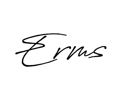 Antro_Vectra_Bolder is a professional signature style that is perfect for those who want to add a touch of class to their signature. It is also a great choice for those who want to make their signature more unique. Get Erms name to fancy signature for free. Erms signature style 7 images and pictures png