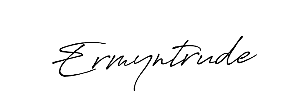 Also we have Ermyntrude name is the best signature style. Create professional handwritten signature collection using Antro_Vectra_Bolder autograph style. Ermyntrude signature style 7 images and pictures png