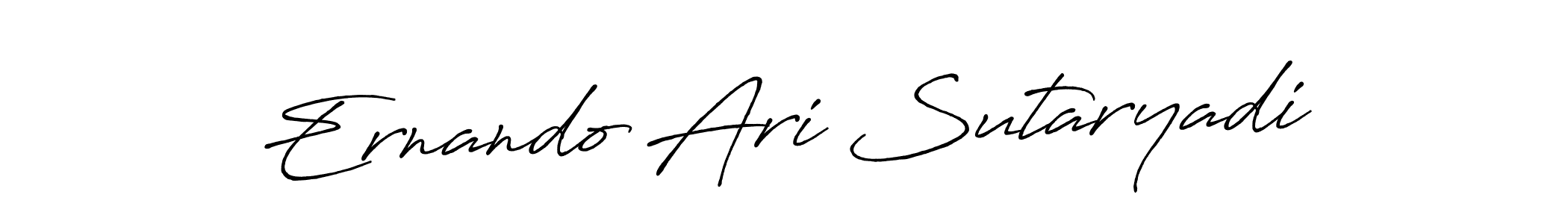 The best way (Antro_Vectra_Bolder) to make a short signature is to pick only two or three words in your name. The name Ernando Ari Sutaryadi include a total of six letters. For converting this name. Ernando Ari Sutaryadi signature style 7 images and pictures png