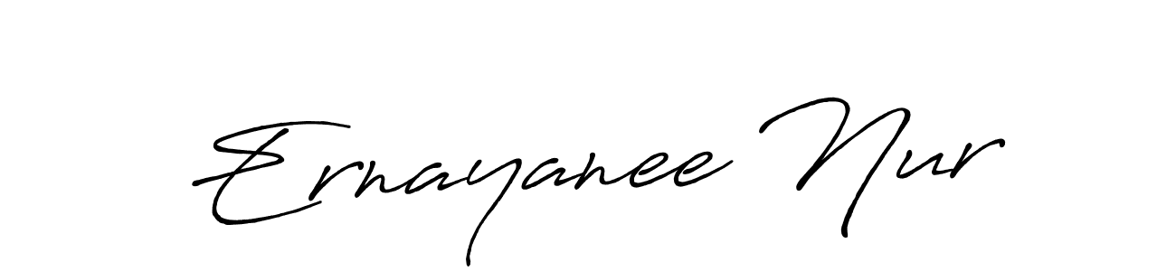 Antro_Vectra_Bolder is a professional signature style that is perfect for those who want to add a touch of class to their signature. It is also a great choice for those who want to make their signature more unique. Get Ernayanee Nur name to fancy signature for free. Ernayanee Nur signature style 7 images and pictures png