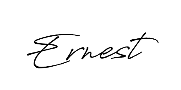 How to make Ernest name signature. Use Antro_Vectra_Bolder style for creating short signs online. This is the latest handwritten sign. Ernest signature style 7 images and pictures png