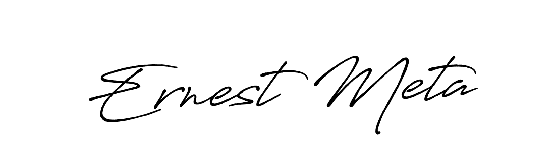 See photos of Ernest Meta official signature by Spectra . Check more albums & portfolios. Read reviews & check more about Antro_Vectra_Bolder font. Ernest Meta signature style 7 images and pictures png
