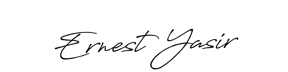 How to make Ernest Yasir signature? Antro_Vectra_Bolder is a professional autograph style. Create handwritten signature for Ernest Yasir name. Ernest Yasir signature style 7 images and pictures png