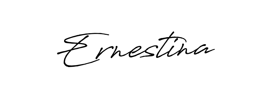 Create a beautiful signature design for name Ernestina. With this signature (Antro_Vectra_Bolder) fonts, you can make a handwritten signature for free. Ernestina signature style 7 images and pictures png