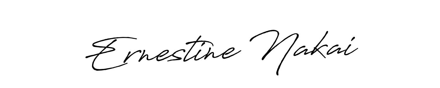 Similarly Antro_Vectra_Bolder is the best handwritten signature design. Signature creator online .You can use it as an online autograph creator for name Ernestine Nakai. Ernestine Nakai signature style 7 images and pictures png