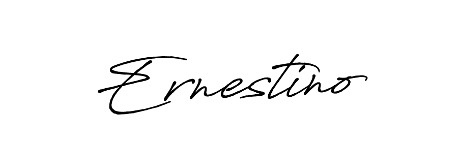 How to make Ernestino signature? Antro_Vectra_Bolder is a professional autograph style. Create handwritten signature for Ernestino name. Ernestino signature style 7 images and pictures png