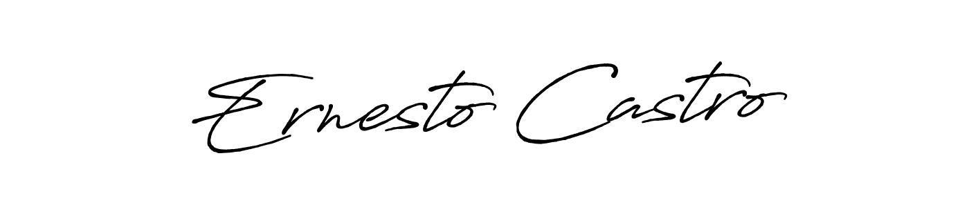 Design your own signature with our free online signature maker. With this signature software, you can create a handwritten (Antro_Vectra_Bolder) signature for name Ernesto Castro. Ernesto Castro signature style 7 images and pictures png