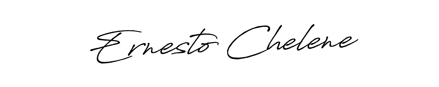 Antro_Vectra_Bolder is a professional signature style that is perfect for those who want to add a touch of class to their signature. It is also a great choice for those who want to make their signature more unique. Get Ernesto Chelene name to fancy signature for free. Ernesto Chelene signature style 7 images and pictures png