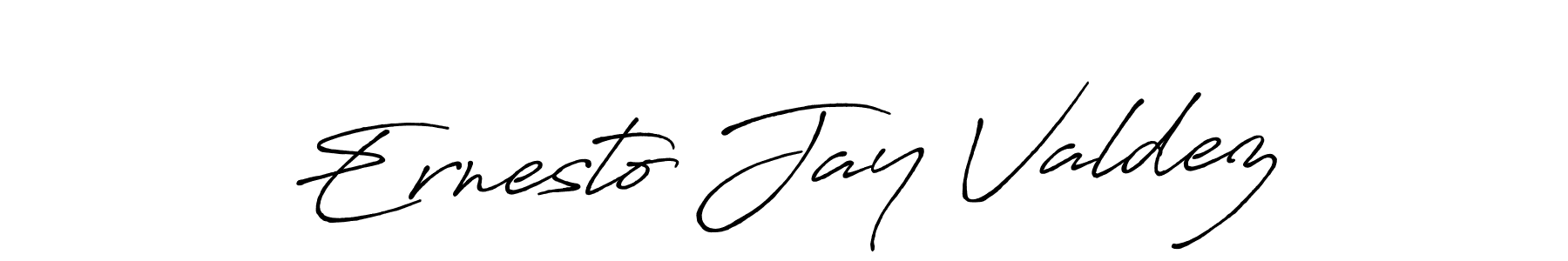 Make a beautiful signature design for name Ernesto Jay Valdez. With this signature (Antro_Vectra_Bolder) style, you can create a handwritten signature for free. Ernesto Jay Valdez signature style 7 images and pictures png