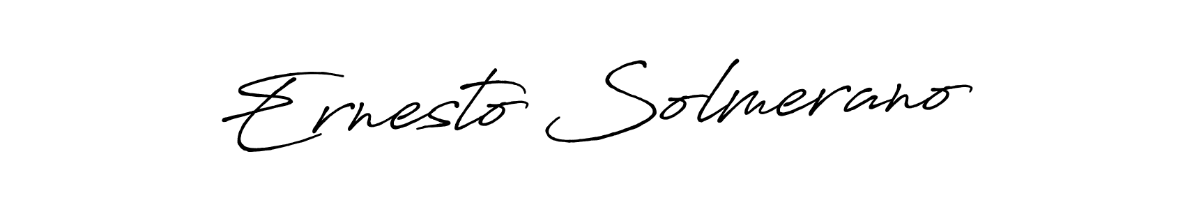 Use a signature maker to create a handwritten signature online. With this signature software, you can design (Antro_Vectra_Bolder) your own signature for name Ernesto Solmerano. Ernesto Solmerano signature style 7 images and pictures png