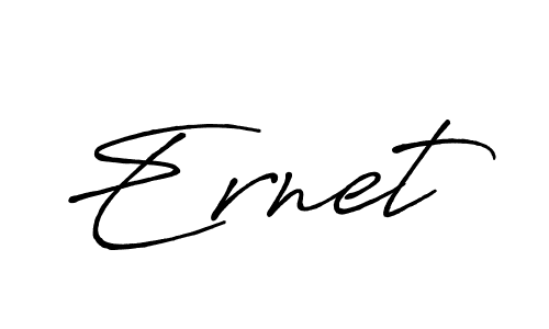 Design your own signature with our free online signature maker. With this signature software, you can create a handwritten (Antro_Vectra_Bolder) signature for name Ernet. Ernet signature style 7 images and pictures png