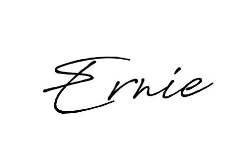 Make a beautiful signature design for name Ernie. With this signature (Antro_Vectra_Bolder) style, you can create a handwritten signature for free. Ernie signature style 7 images and pictures png