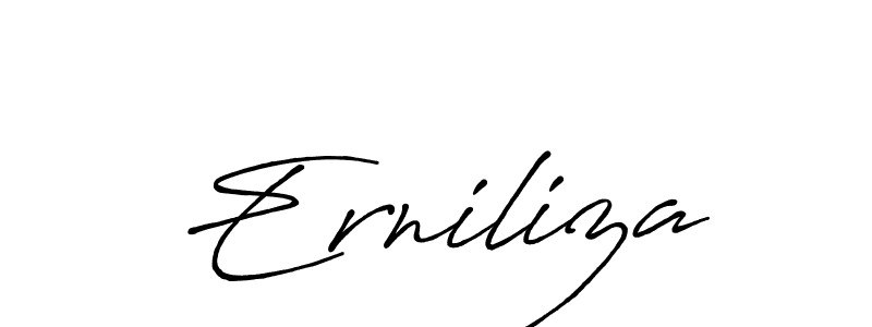 It looks lik you need a new signature style for name Erniliza. Design unique handwritten (Antro_Vectra_Bolder) signature with our free signature maker in just a few clicks. Erniliza signature style 7 images and pictures png