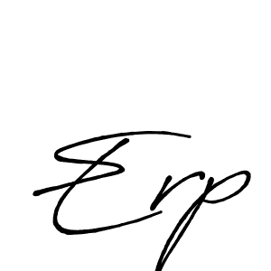 if you are searching for the best signature style for your name Erp. so please give up your signature search. here we have designed multiple signature styles  using Antro_Vectra_Bolder. Erp signature style 7 images and pictures png