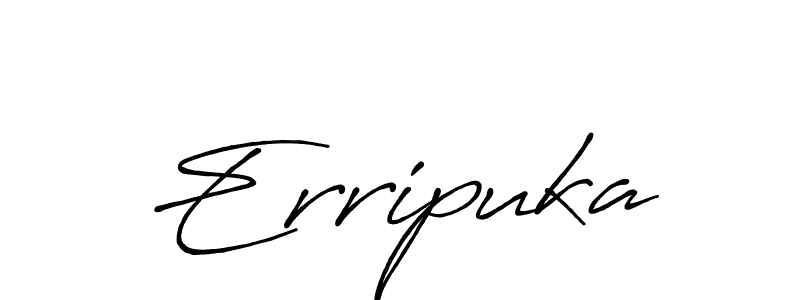 The best way (Antro_Vectra_Bolder) to make a short signature is to pick only two or three words in your name. The name Erripuka include a total of six letters. For converting this name. Erripuka signature style 7 images and pictures png