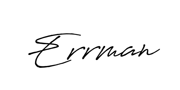 How to make Errman signature? Antro_Vectra_Bolder is a professional autograph style. Create handwritten signature for Errman name. Errman signature style 7 images and pictures png