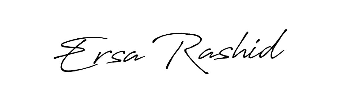 Similarly Antro_Vectra_Bolder is the best handwritten signature design. Signature creator online .You can use it as an online autograph creator for name Ersa Rashid. Ersa Rashid signature style 7 images and pictures png